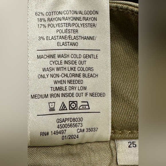 Joe’s Jeans NWT SZ 25 The Milla High Rise Utility Wide Leg Crop in “Burnt Olive” - Picture 13 of 15